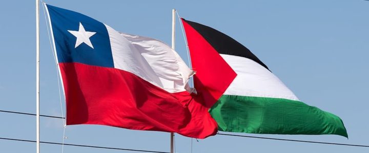 chilean palestinian flags